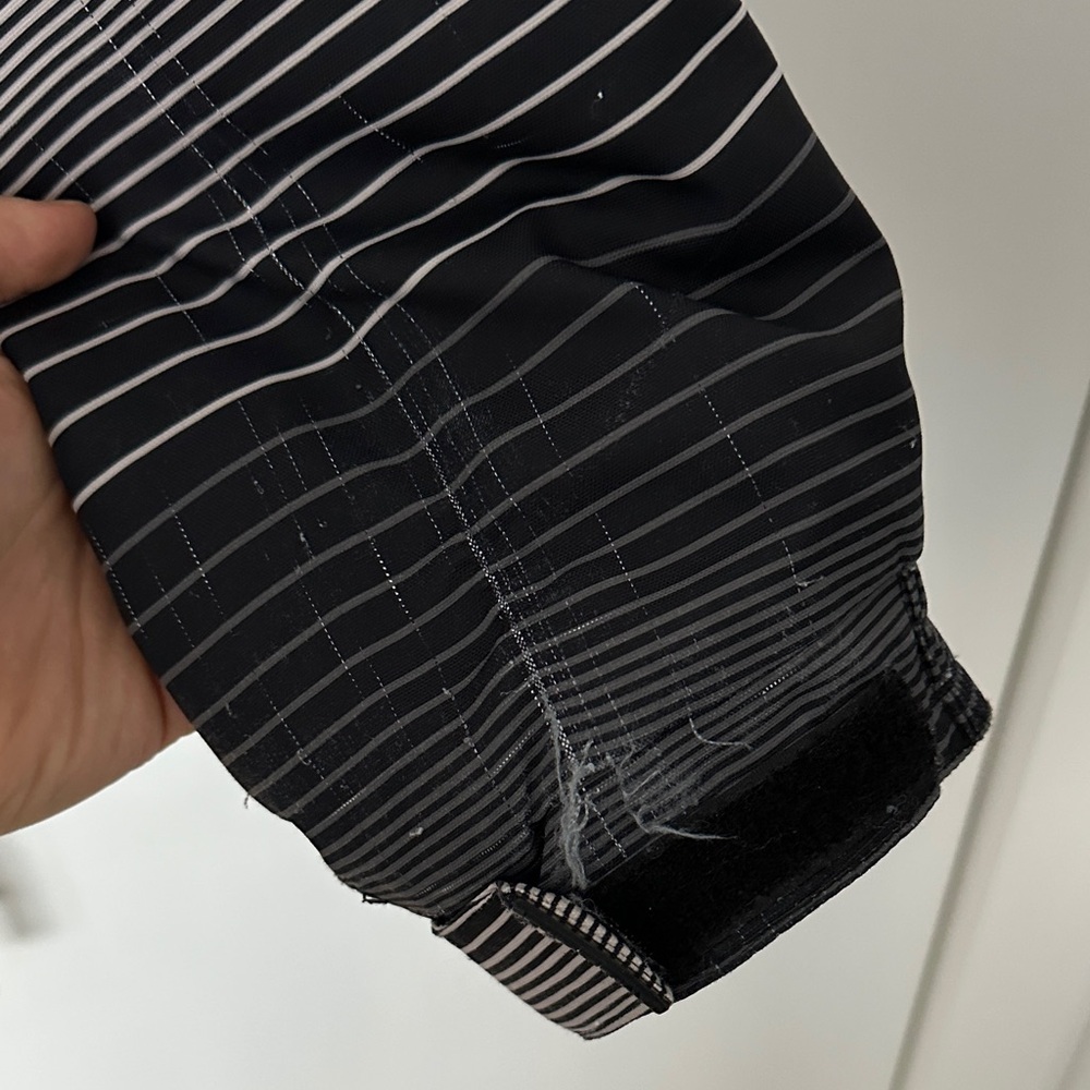 Firefly Men's Striped Black and Gray Ski Jacket - Picture 7 of 10